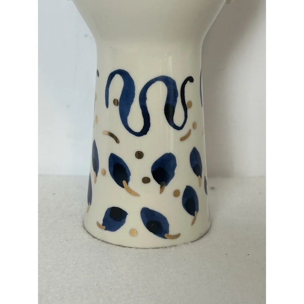 Anthropologie ATHENA Face Vase Planter Ceramic 10